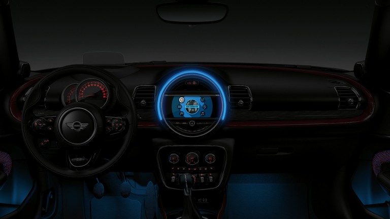 MINI Clubman interior dashboard and steering wheel
