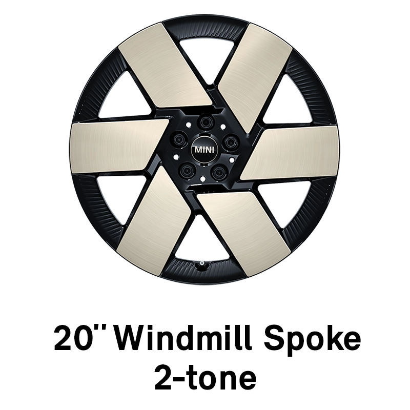 MINI - equipment - 20 inch Windmill spoke 2-tone