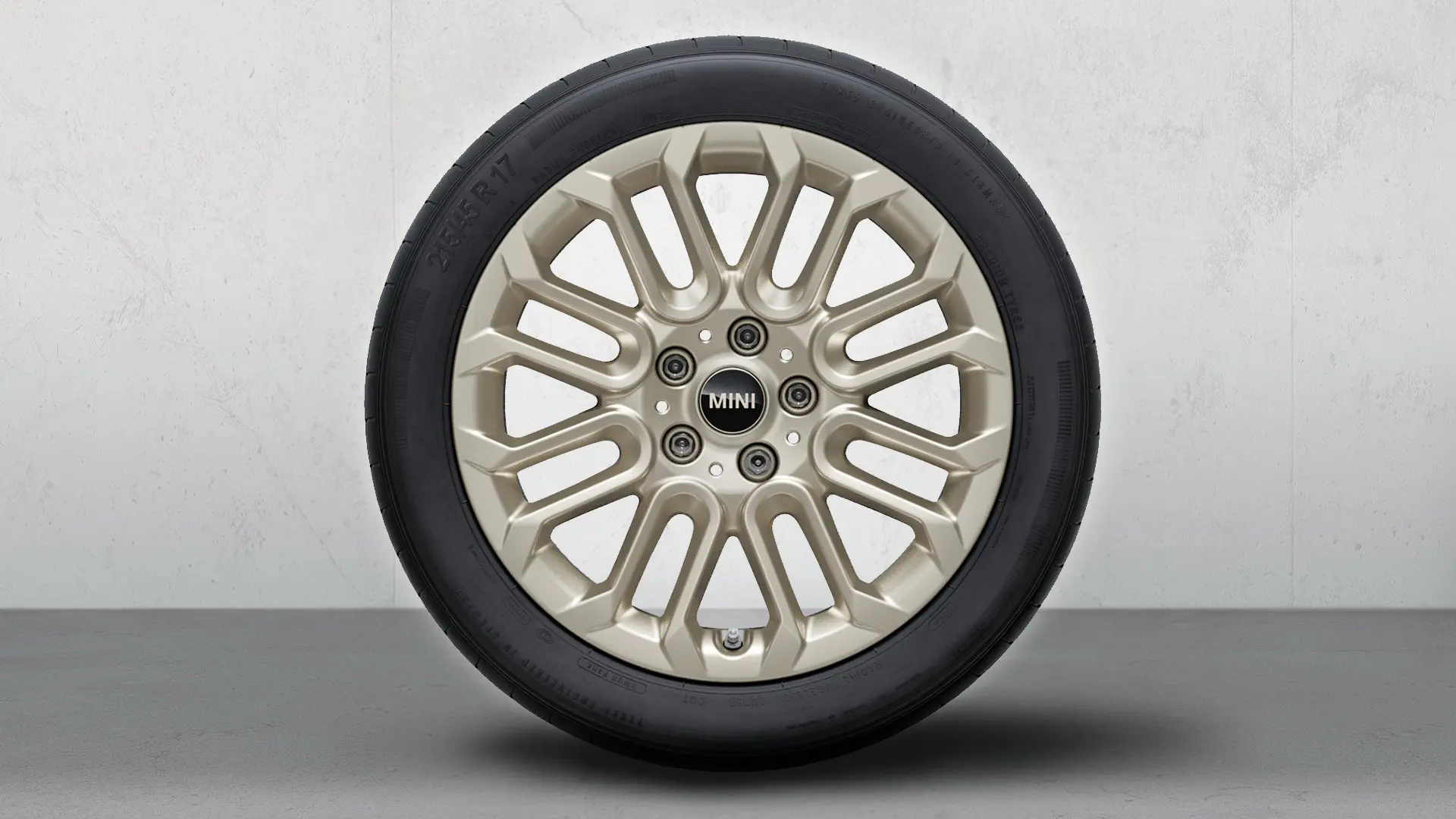 17" MINI alloy casted wheel U Spoke 956 Vibrant Silver, winter complete wheel
