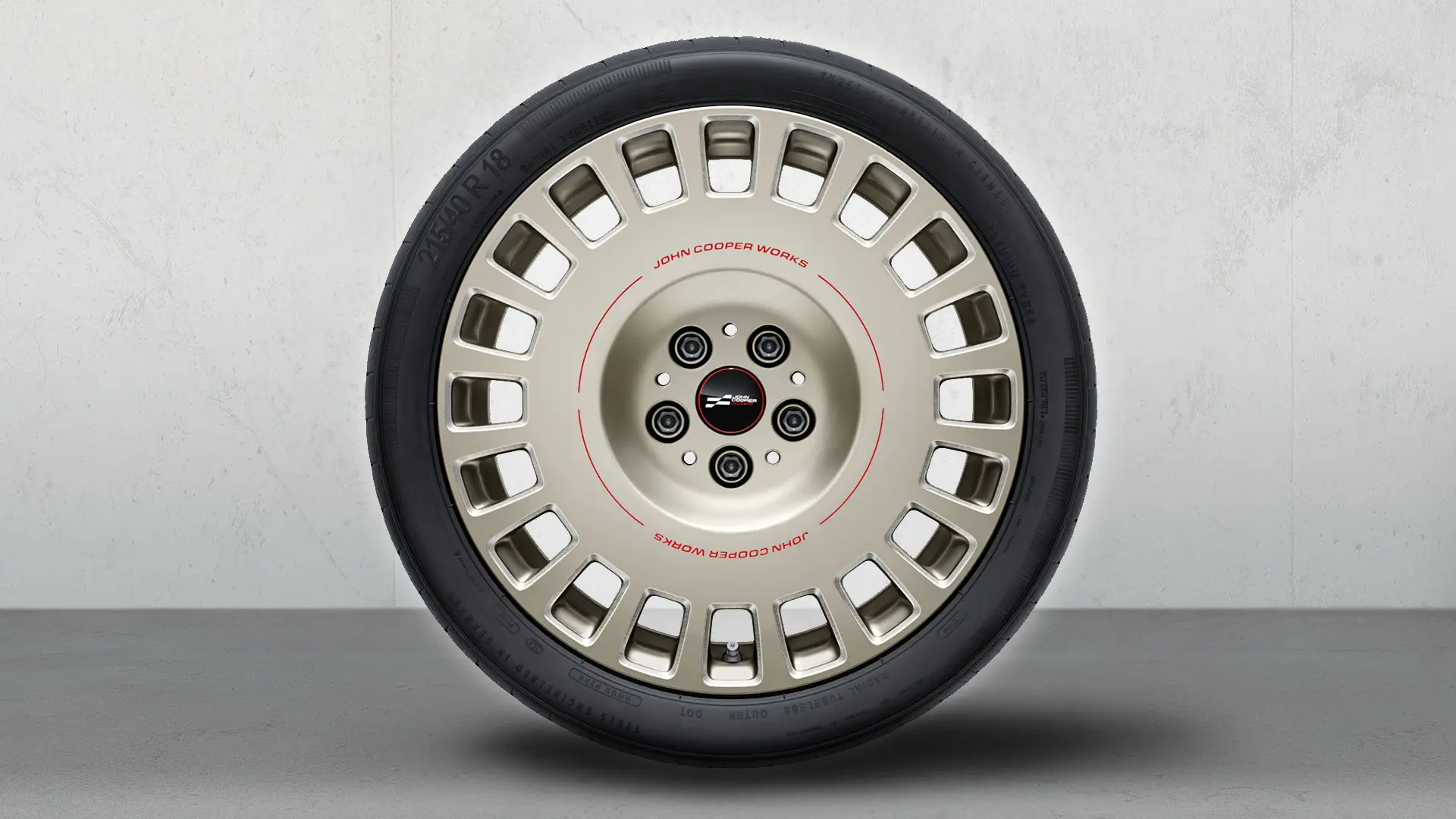18" JCW Rallye Spoke 992 Bicolor Alloy Wheel (Vibrant Silver, polished), summer complete wheel set
