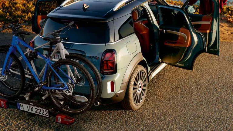 MINI Accessories - rear bike rack on mini countryman