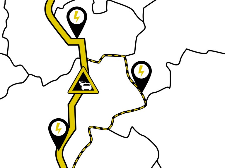 mini electromobility – range - route planing